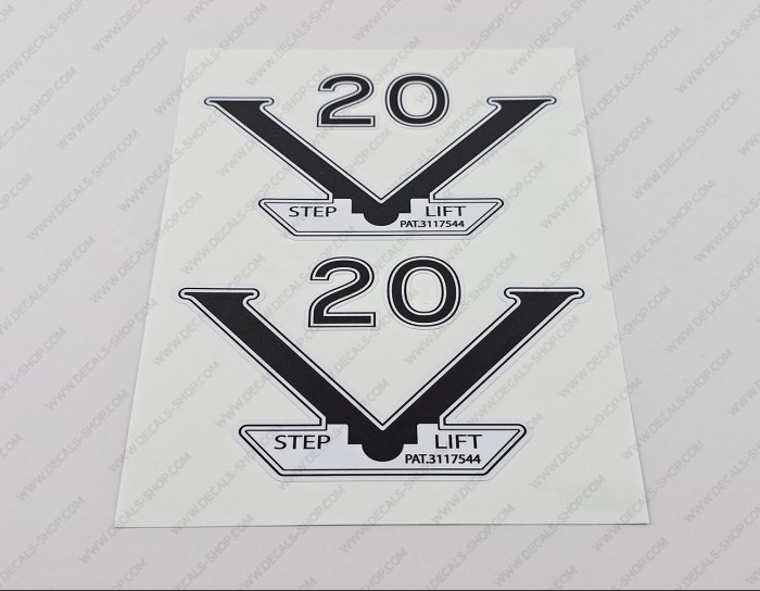 Wellcraft V20 Step Lift Decal Set of 2 x 6"